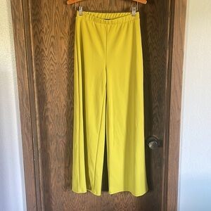 All Saints Wide Leg Pants in Bright Yellow
